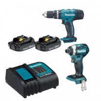 Taladro y atornillador de impacto inalambrico 18v DLX2336SYX Makita