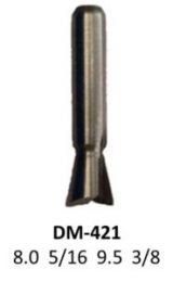 Broca para router corte cola de pato 5/16 Pulg 421 Micro