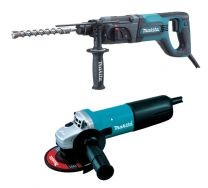 Combo Martillo Perforador Hr2475 - Miniesmeriladora 9557HN Makita