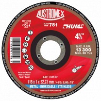 Disco para corte de acero inoxidable 4-1/2 Pulg 781 Austromex