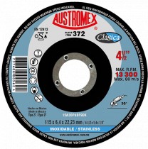 Disco para desbaste de acero inoxidable 4-1/2 Pulg 372 Austromex