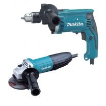Combo Rotomartillo HP1630 - Miniesmeriladora GA4534 Makita
