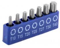 Juego de puntas 1 Pulg tipo torx 7 Pz TC1252 Toolcraft