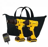 Combo taladro percutor SCH121S2 - Atornillador de impacto SCI12S12K estuche metal 12v Stanley