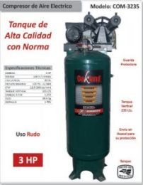 Compresora vertical 3hp 235l com3235 High Power