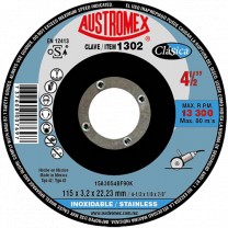 Disco para corte de acero inoxidable 4-1/2 Pulg 1302 Austromex