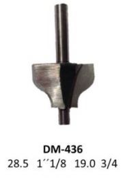 Broca para router corte pecho de paloma 1-1/8 Pulg 436 Micro