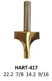 Broca para router corte redondeado 7/8 Pulg cobalto 417 Micro